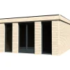 Hot Casetta in legno da giardino prefabbricata decor et jardin "decor home 21mq" in abete bianco nordico 497x497x250 cm Casette Da Giardino