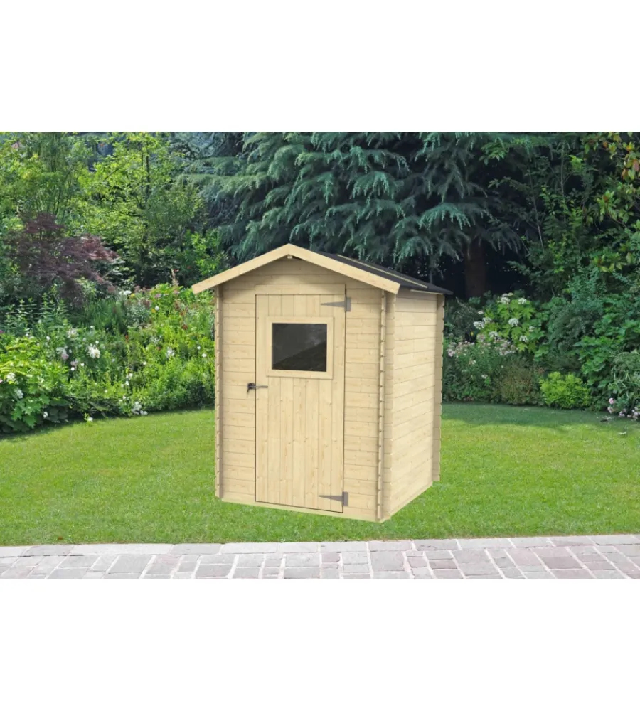 Sale Casetta in legno da giardino "flavia" in abete 146x130x194 cm Casette Da Giardino