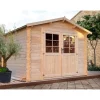 Outlet Casetta in legno da giardino "diana" in abete grezzo 300x400x226 cm Casette Da Giardino