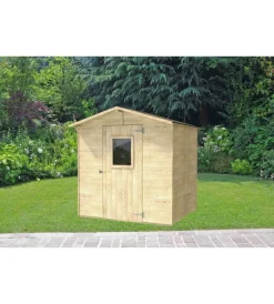 Alce Casette Da Giardino|Casetta in legno da giardino "vaniglia" in abete 200x207x214 cm