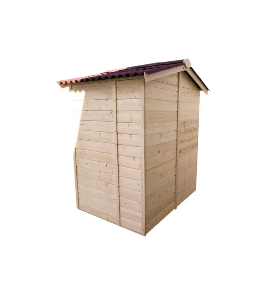 Casetta in legno da giardino "eden" in abete massello 180x145x204 cm Casette Da Giardino