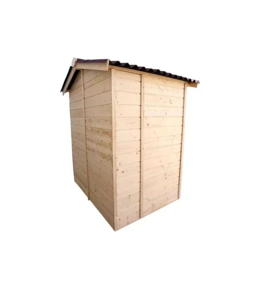 Casetta in legno da giardino "eden" in abete massello 180x145x204 cm Casette Da Giardino