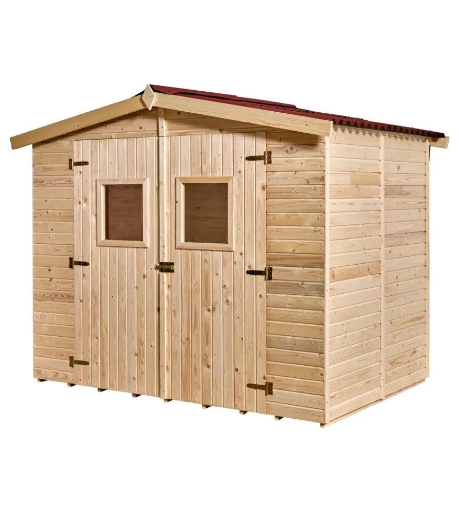 Best Casetta in legno da giardino "eden" in abete rosso massiccio 270x187x210 cm Casette Da Giardino