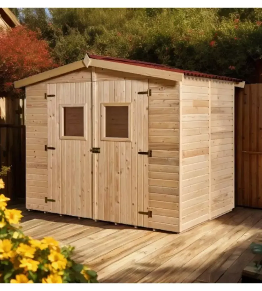 Best Casetta in legno da giardino "eden" in abete rosso massiccio 270x187x210 cm Casette Da Giardino