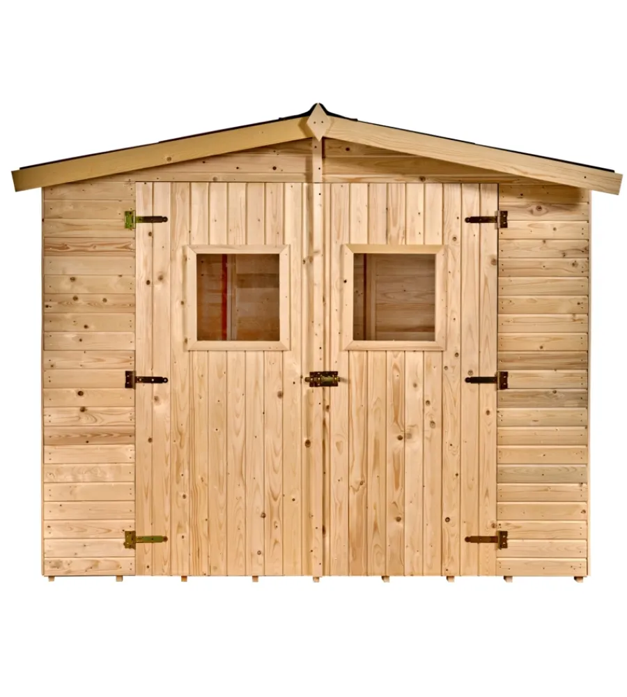 Best Casetta in legno da giardino "eden" in abete rosso massiccio 270x187x210 cm Casette Da Giardino