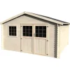 Hot Casetta in legno da giardino decor et jardin "floran" in abete bianco nordico 430x402x251 cm Casette Da Giardino