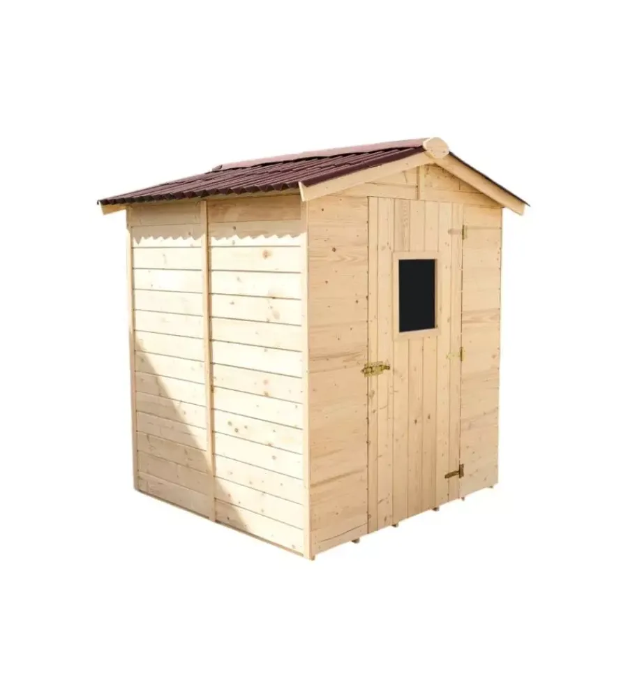 Online Casetta in legno da giardino "eden" in abete rosso massiccio 180x187x204 cm Casette Da Giardino
