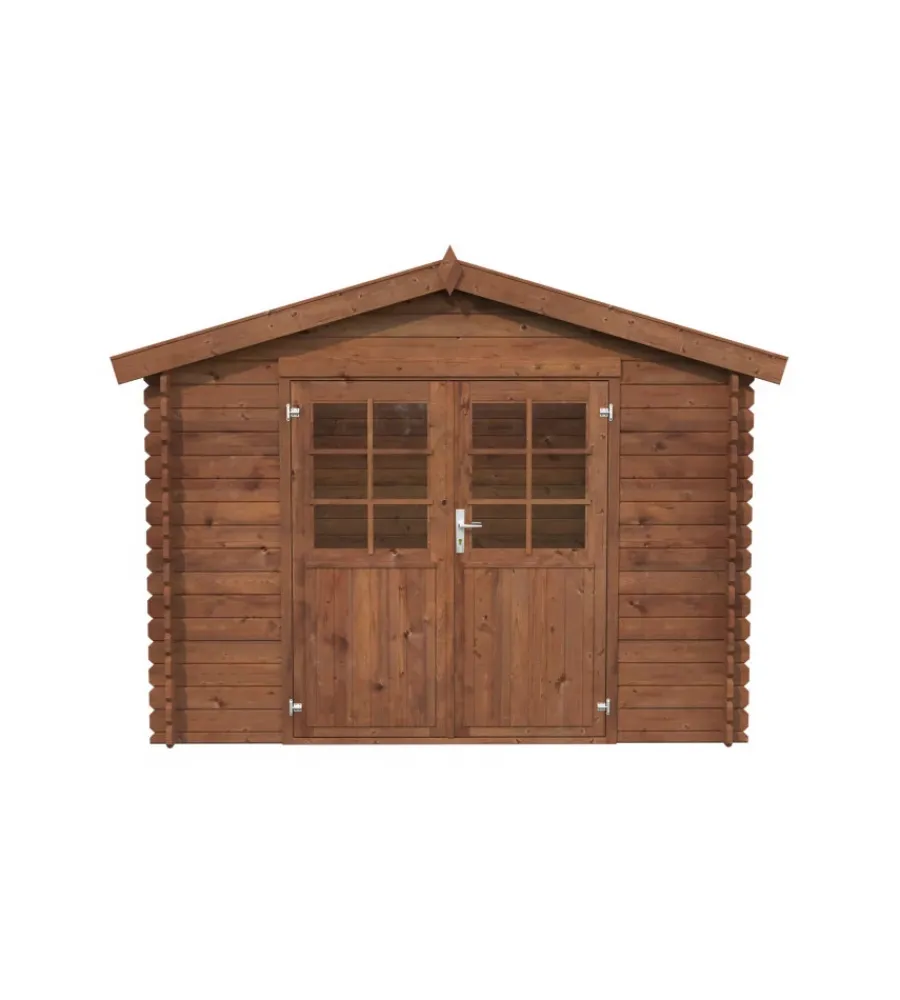 Casette Da Giardino|Casetta in legno da giardino "arisa" in abete impregnato 272x254x235 cm