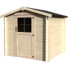 Outlet Casetta in legno da giardino decor et jardin "haya" in abete bianco nordico 230x213x203 cm Casette Da Giardino