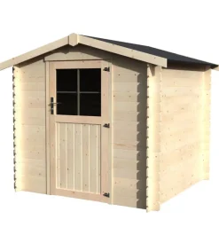 Outlet Casetta in legno da giardino decor et jardin "haya" in abete bianco nordico 230x213x203 cm Casette Da Giardino