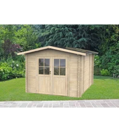 Outlet Casetta in legno da giardino "opera" in abete 296x249x219 cm Casette Da Giardino