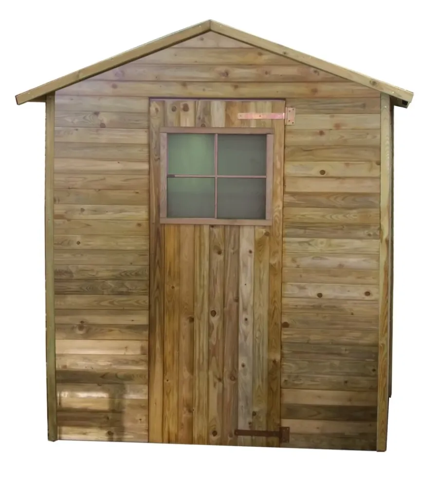 Casette Da Giardino|Casetta in legno da giardino "felicia" in pino impregnato 199x154x217 cm