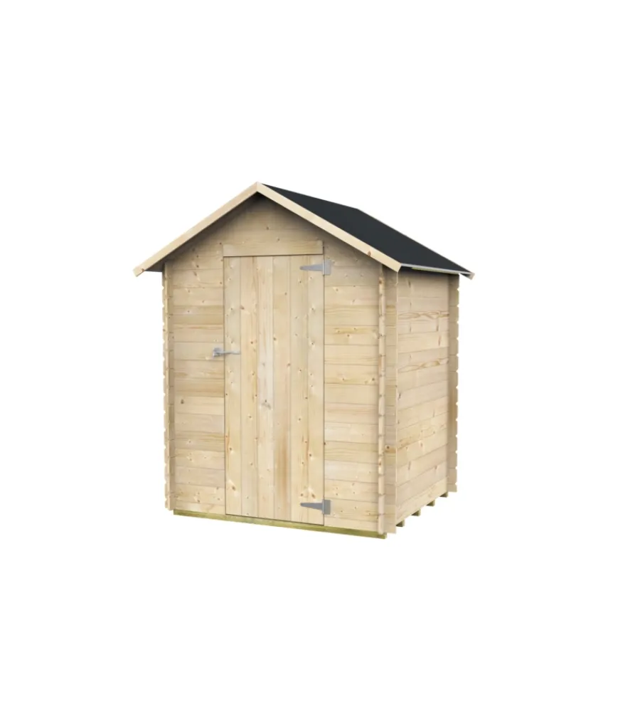 Alce Casette Da Giardino|Casetta in legno da giardino "marcella" in abete 146x130cm