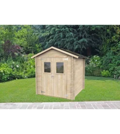 Casette Da Giardino-Alce Casetta in legno da giardino "hobby" in abete 198x198x215h cm