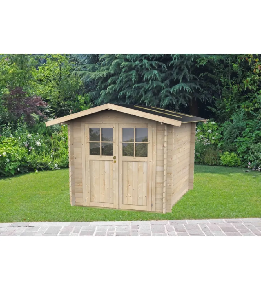 Casette Da Giardino-Alce Casetta in legno da giardino "opera" in abete 215x180x207 cm