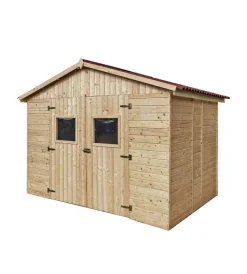 Clearance Casetta in legno da giardino "eden" in abete rosso massiccio 300x220x226 cm Casette Da Giardino
