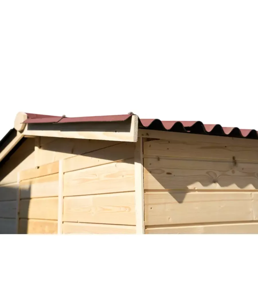 Outlet Casetta in legno da giardino "eden" in abete massello 270x267x210 cm Casette Da Giardino