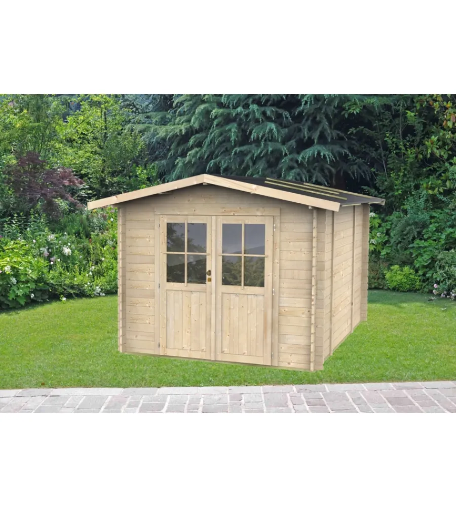Casette Da Giardino-Alce Casetta in legno da giardino "opera" in abete 254x276x218h cm