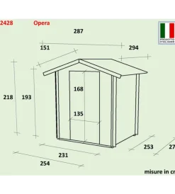 Casette Da Giardino-Alce Casetta in legno da giardino