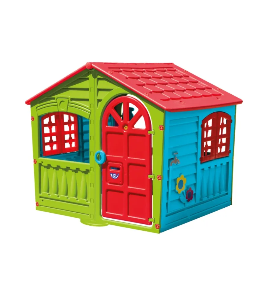 Giochi E Casette Bimbo- Casetta per bambini da esterno "house of fun ", 130x111x115 cm