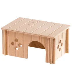 Sale Casetta per porcellini d'india in legno "sin 4654" 26x17,3x13 cm Gabbie Per Roditori