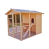New Casetta pollaio per galline in legno "po 1624" 175x268x204 cm Recinzione X Animali