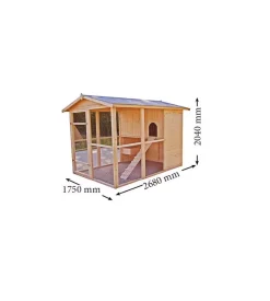 New Casetta pollaio per galline in legno