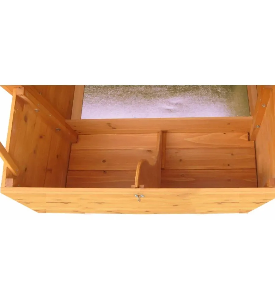 Casetta pollaio per galline "po 2309" in legno 227x94x151 cm Recinzione X Animali