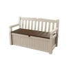 Clearance Cassapanca "eden storage bench" in resina beige, 140x60x84 cm Mobili Da Giardino E Accessori