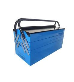 Cassetta porta attrezzi in metallo 5 scomparti 47x22x19 cm Officina E Garage