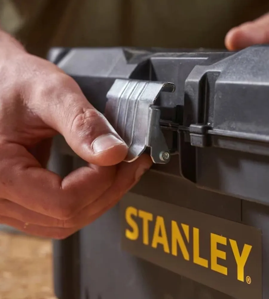 Cassetta porta utensili stanley "essential" con chiusura in metallo, 41x20x19,5 cm Officina E Garage