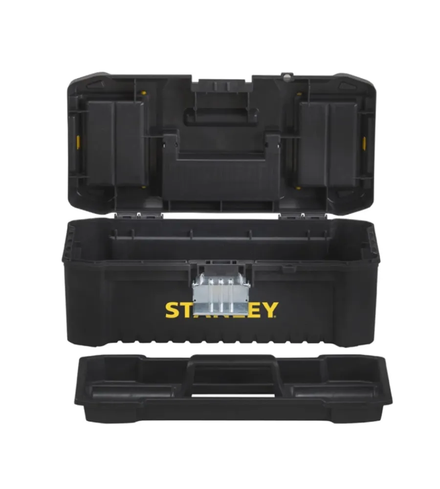 Cassetta porta utensili stanley "essential" con chiusura in metallo, 41x20x19,5 cm Officina E Garage