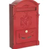 Alubox Ferramenta Per Esterno|Cassetta postale residence maxi rossa