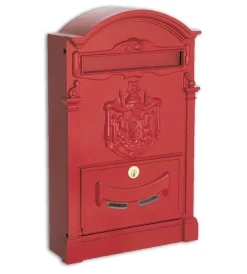 Alubox Ferramenta Per Esterno|Cassetta postale residence maxi rossa