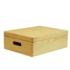 Discount Cassetta/scatola in legno " wood box"   con coperchio - 400x300x140 mm Complementi In Legno