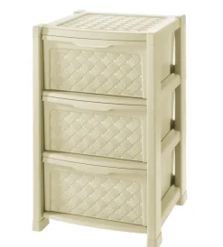 Ordine E Sistemazione|Cassettiera 3 cassetti "arianna" in polipropilene 39x38x61 cm