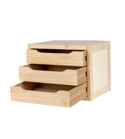 Complementi In Legno- Cassettiera 3 cassetti 