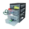 Ordine E Sistemazione- Cassettiera da tavolo 4 cassetti, bama "hobby box" - 17x25x27 cm