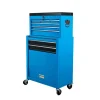 Easy System Officina E Garage|Cassettiera porta attrezzi in metallo con ruote e cassettiera movibile 61,6x33x108,2 cm