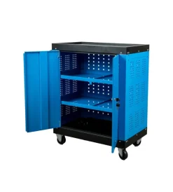 Easy System Officina E Garage|Cassettiera porta attrezzi 3 ripiani con ruote e maniglia 65x38x72 cm