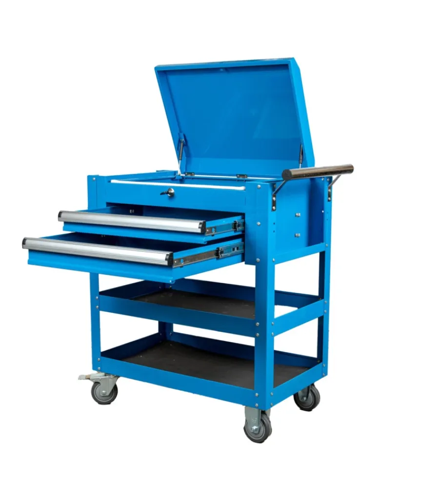 Officina E Garage-Easy System Cassettiera porta attrezzi con ruote 76x44x76 cm