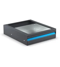 Officina E Garage|Cassetto a estrazione totale fami "linea 391" per banco da lavoro in lamiera antracite 51x61,1x14,2 cm