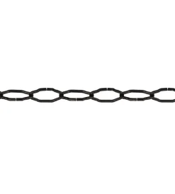 Sistemi Di Fissaggio|Catena cattedrale pretagliata ø 2 mm. in acciaio nero 2,5 mt.