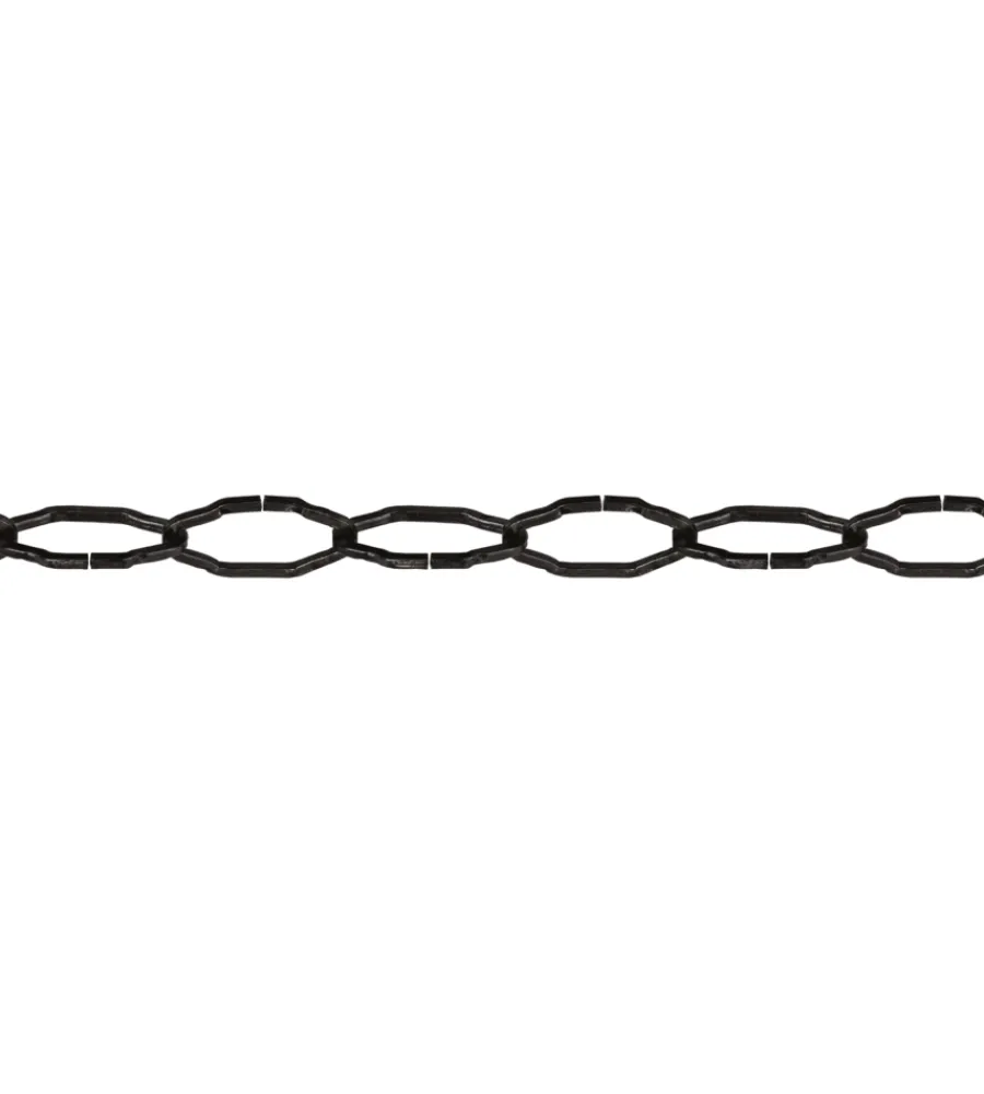 Sistemi Di Fissaggio|Catena cattedrale pretagliata ø 2 mm. in acciaio nero 2,5 mt.