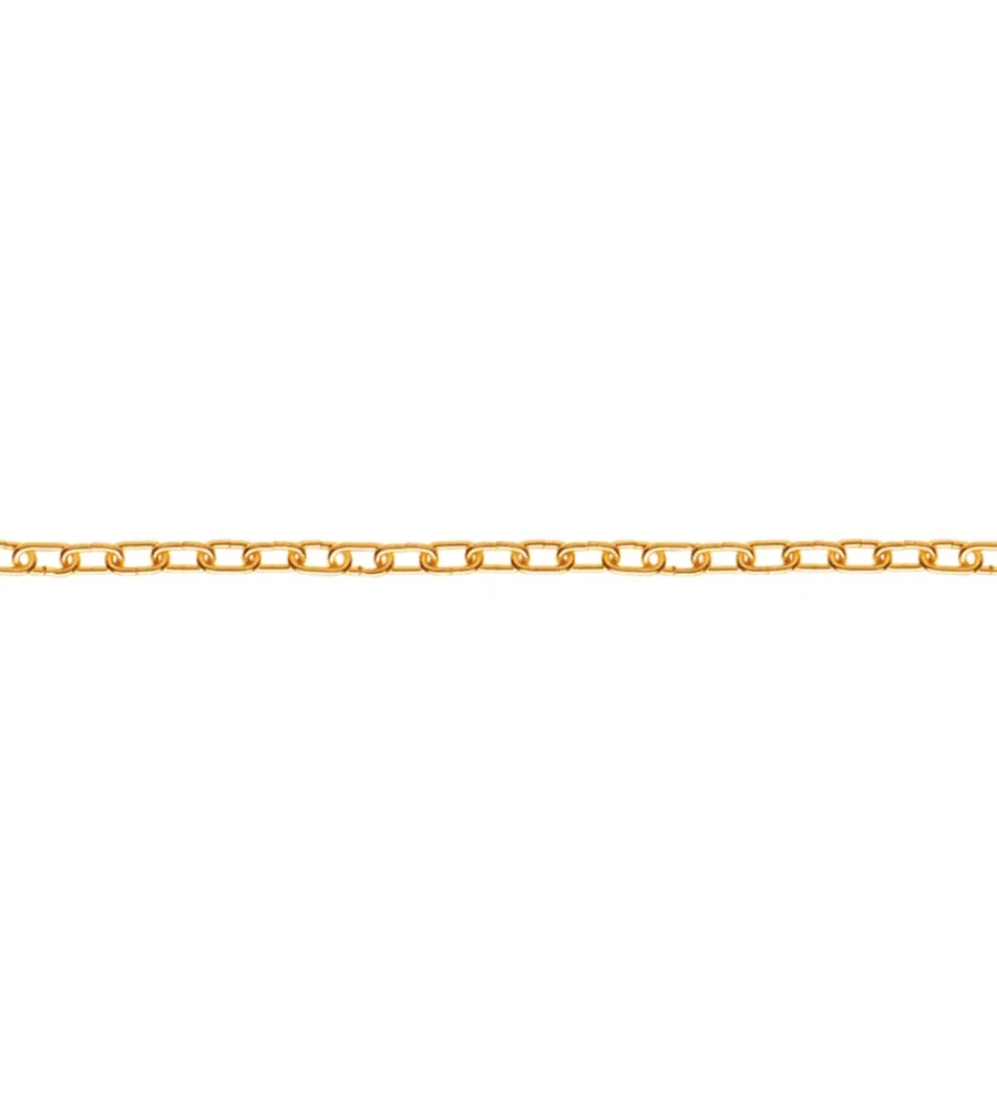Sistemi Di Fissaggio|Catena forzatina pretagliata ø 1,6 mm. in acciao ottonato 2,5 mt.