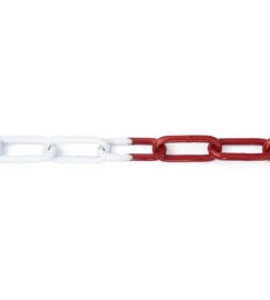 Sistemi Di Fissaggio|Catena genovese maglia lunga saldata ø 5 mm. in acciaio bianco/rosso 30 mt.