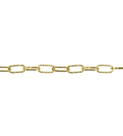 Sistemi Di Fissaggio- Catena genovese pretagliata maglia quadra ø 2 mm. in acciaio ottonato 2,5 mt.