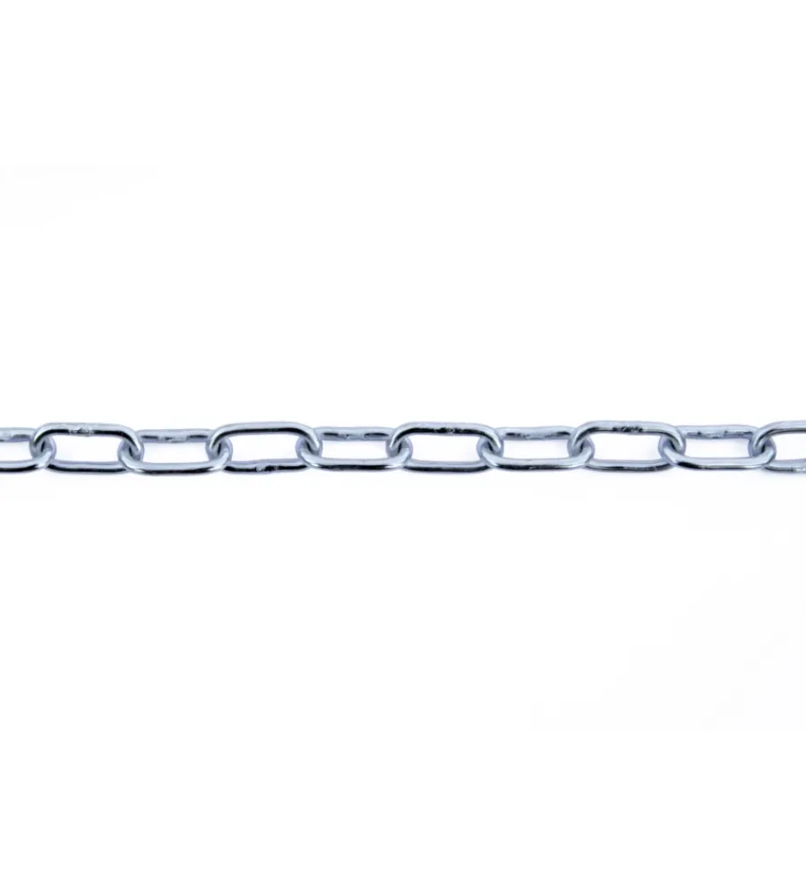 Sistemi Di Fissaggio|Catena genovese pretagliata ø 4 mm. in acciaio zincato 2,5 mt.