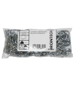 Outlet Catena genovese pretagliata ø 4 mm. in acciaio zincato 5 mt. Sistemi Di Fissaggio