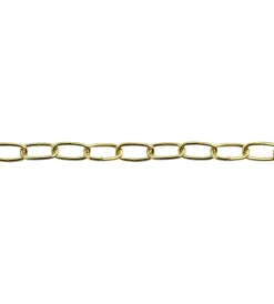 Sistemi Di Fissaggio|Catena genovese pretagliata maglia corta ø 2 mm. in acciaio ottonato 2,5 mt.